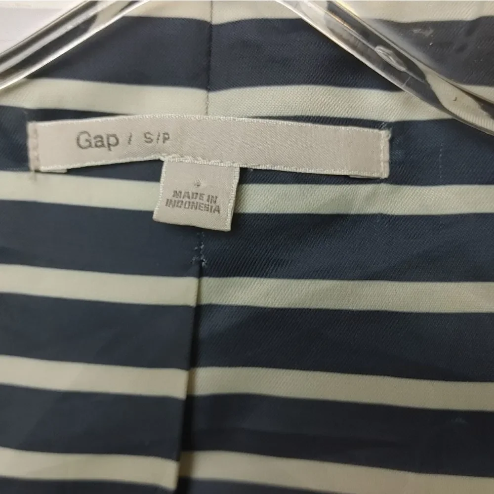 GAP Navy Blue Nautical Knit Jacket Size Small - Picture 2 of 7